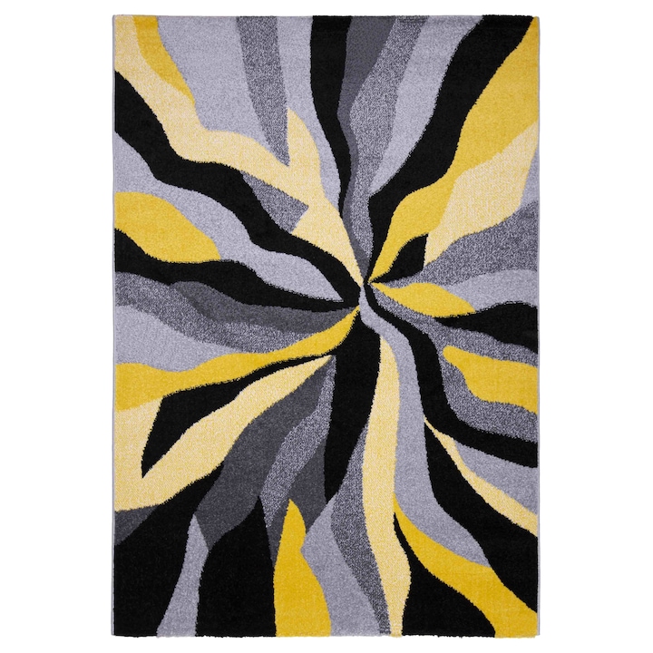 Barcelona D569A_FMF28 sárga modern mintás szőnyeg 80x150 cm