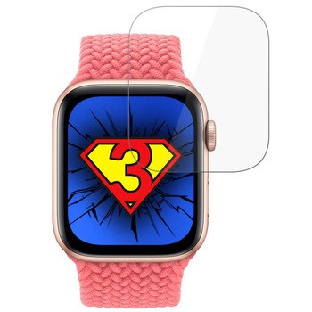 Set 3 folii de protectie 3MK Watch Protection pentru Apple Watch SE 40mm, 0.2mm, Transparent Set 3 folii de protectie 3MK Watch Protection pentru Apple Watch SE 40mm, 0.2mm, Transparent