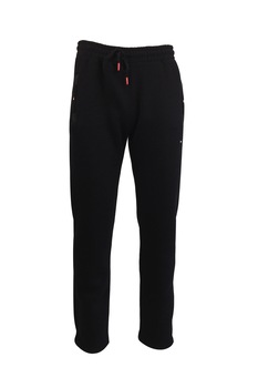 Pantaloni trening barbat, Univers Fashion, 2 buzunare laterale si un buzunar la spate cu fermoare, vatuit la interior, negru Pantaloni trening barbat, Univers Fashion, 2 buzunare laterale si un buzunar la spate cu fermoare, vatuit la interior, negru