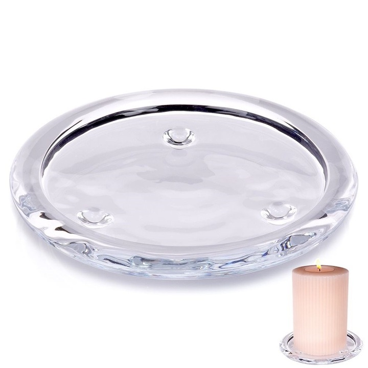 Üvegtartó Home Styling Collection gyertyákhoz, 10 cm