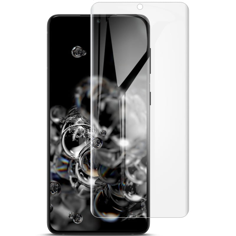 Folie protectie ecran IMAK Hydrogel pentru Samsung Galaxy S21 Plus, 3D, 0.15 mm, Transparent