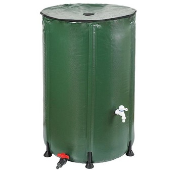 Rezervor apa pluviala din PVC Tehno MS, capacitate 100L, verde Rezervor apa pluviala din PVC Tehno MS, capacitate 100L, verde