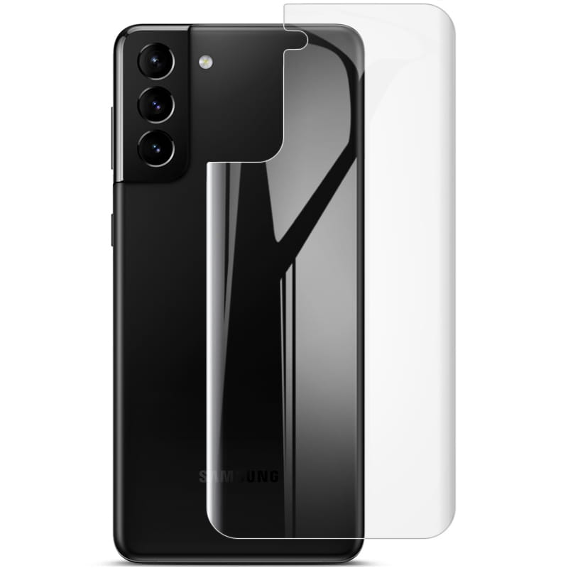 Folie protectie spate IMAK Hydrogel pentru Samsung Galaxy S21 Plus, 3D, 0.15 mm, Transparent