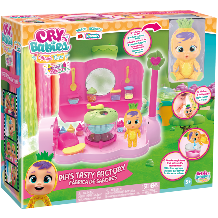 Комплект за игра Cry Babies Magic Tears - Фабриката на Пиа