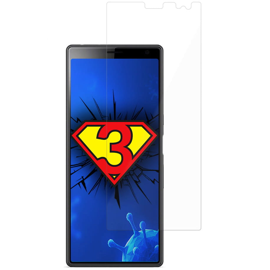 Folie de protectie antimicrobiana 3MK Silver Protection + pentru Sony Xperia 10 Plus
