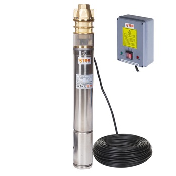 Pompa submersibila Ibo Dambat 3SKM100, 750W, 45 l/min, inaltime refulare 60m Pompa submersibila Ibo Dambat 3SKM100, 750W, 45 l/min, inaltime refulare 60m