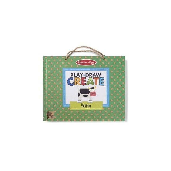 Melissa & Doug 8068182 Melissa & Doug Kreatív játék, Letörölhető rajzoló és mágneses játékkészlet - Farm