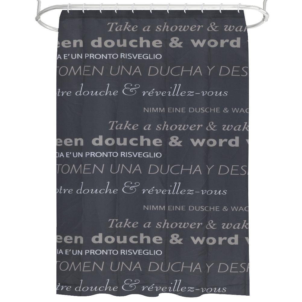 Perdea de dus Bathroom Solutions, 180x180 cm, Gri