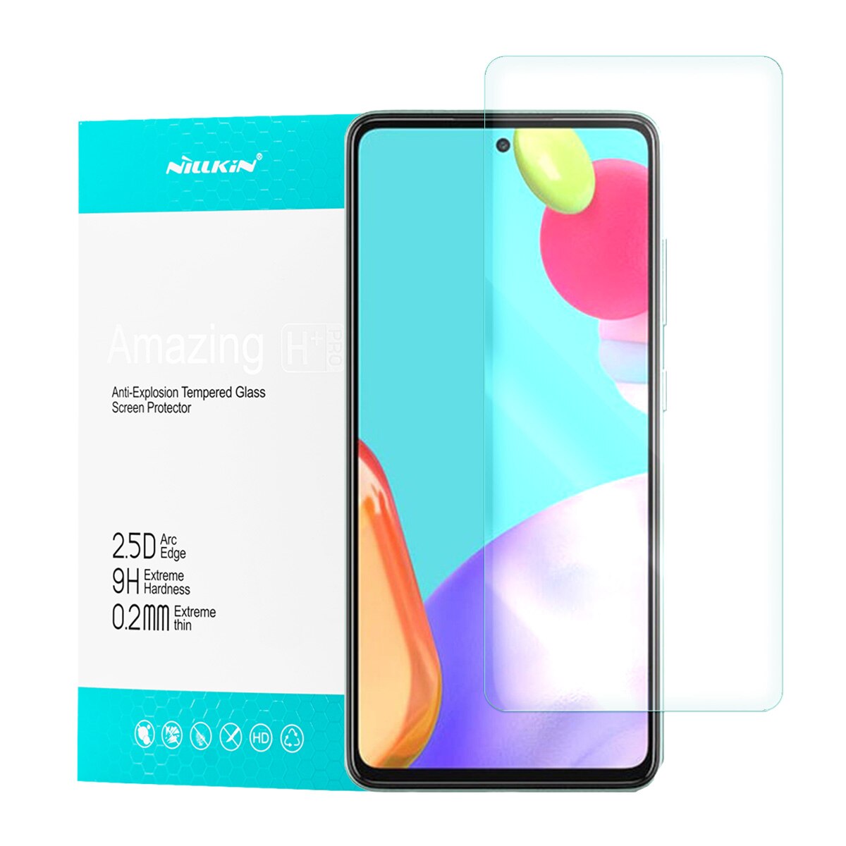 Folie Protectie pentru Samsung Galaxy A72 4G / 5G, Nillkin H Plus Pro, Transparent