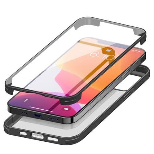 Husa Krusell, 360, Compatibil cu iPhone 12/12 Pro, Negru