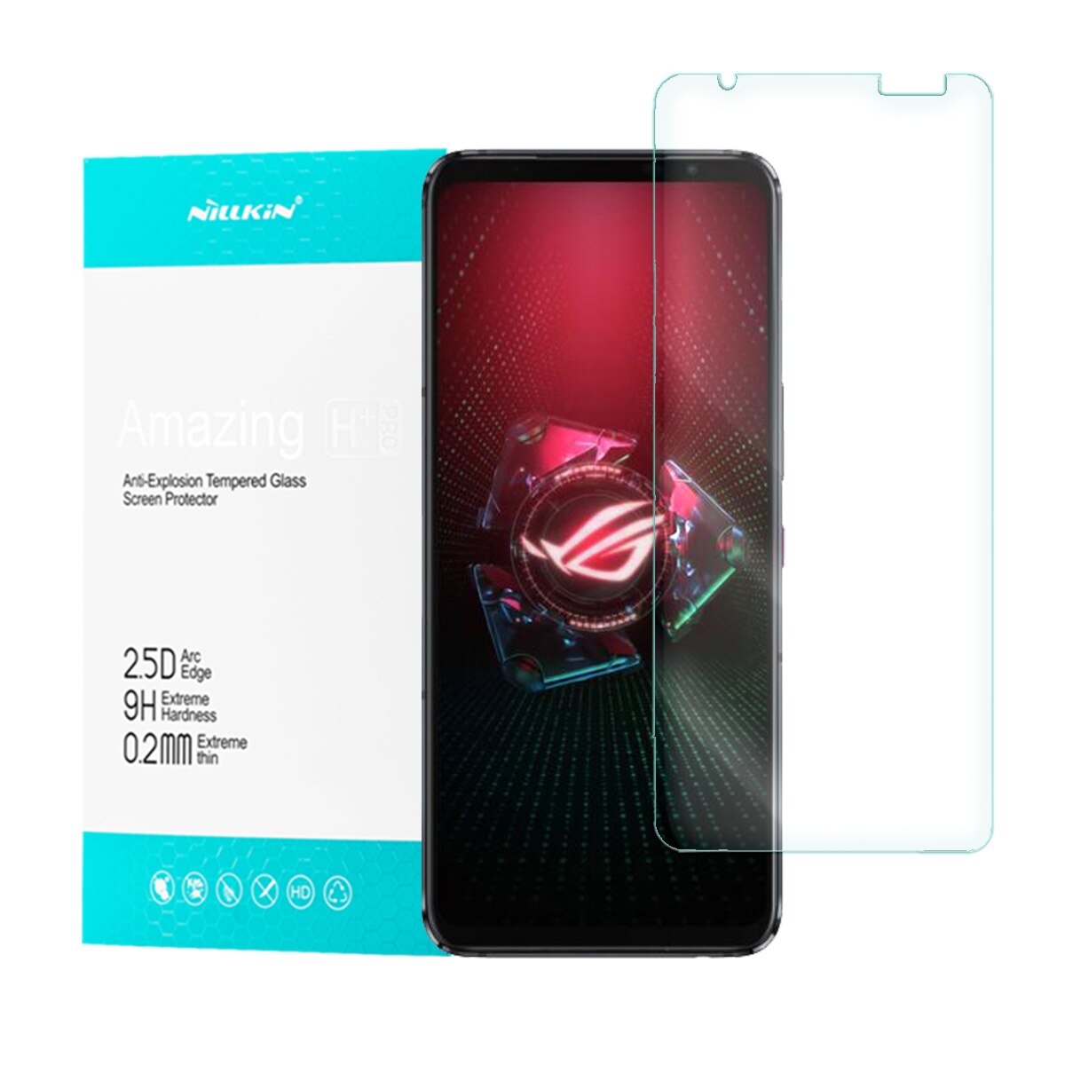 Folie Protectie pentru Asus ROG Phone 5, Nillkin H Plus Pro, Transparent