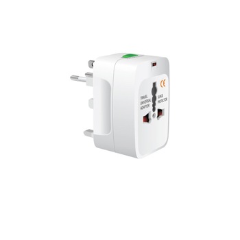 Adaptor international, 125-250 V, Alb Adaptor international, 125-250 V, Alb