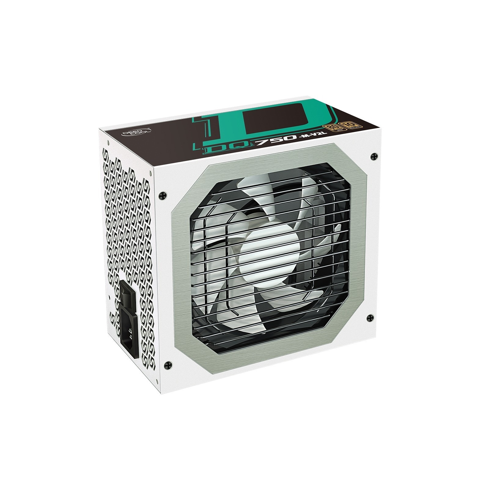 Sursa DeepCool 750W real DQ750-M V2 WHITE, modulara, fan 120mm PWM, 80 Plus Gold, 87-90% eficienta, 4x PCI-E 6+2, 8x S-ATA