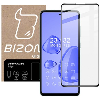Sticla securizata Bizon Glass Edge pentru Galaxy A72 5G, negru Sticla securizata Bizon Glass Edge pentru Galaxy A72 5G, negru