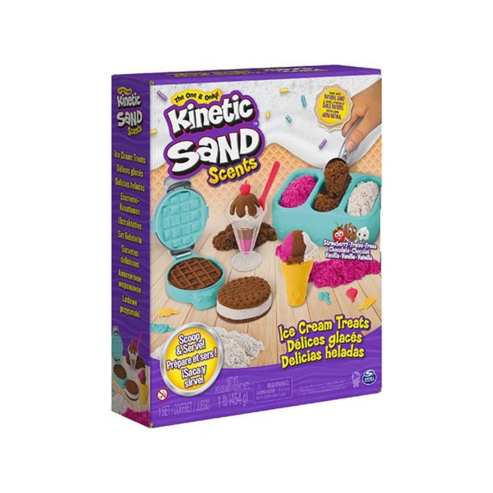 Spin Master 8324486 Kinetic Sand: Scents homokgyurma fagyikészítő szett 454g - Spin Master