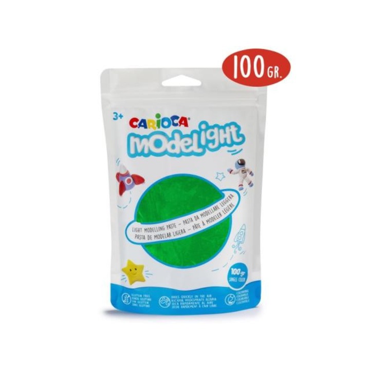 Carioca 1154264 Modelight 100g-os zöld gyurma - Carioca