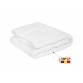 Pilota 160x200 cm cu puf si pana de gasca alb Pilota 160x200 cm cu puf si pana de gasca alb