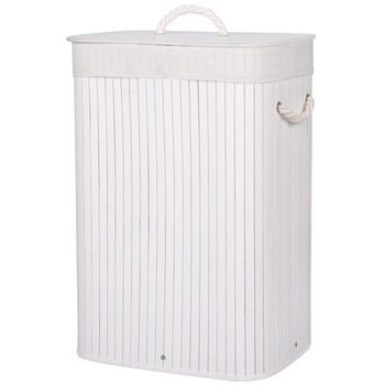 Cos rufe Sersimo HA57, 1 compartiment, 72 L, 60x40 cm, bambus alb Cos rufe Sersimo HA57, 1 compartiment, 72 L, 60x40 cm, bambus alb