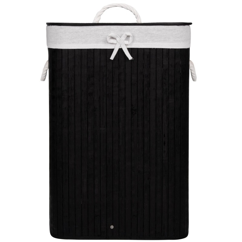 Cos rufe Sersimo HA59, 1 compartiment, 72 L, 60x40 cm, bambus negru