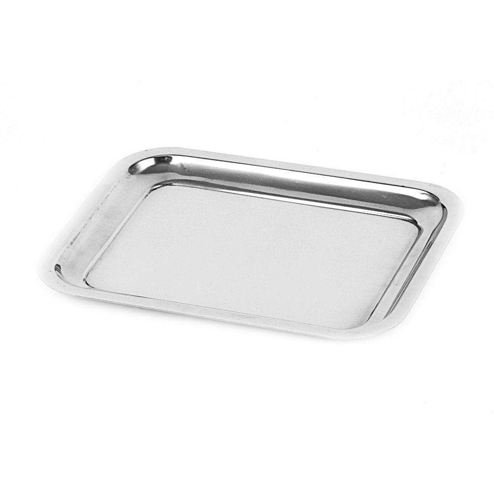 Tava servire Orion, Dreptunghiular, Inox, 21x16 cm, Argintiu