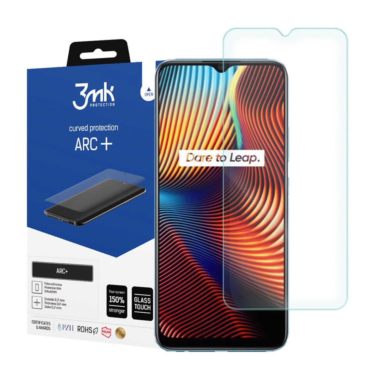 Folie Protectie pentru Realme 7I / C12, 3MK ARC+, Transparent