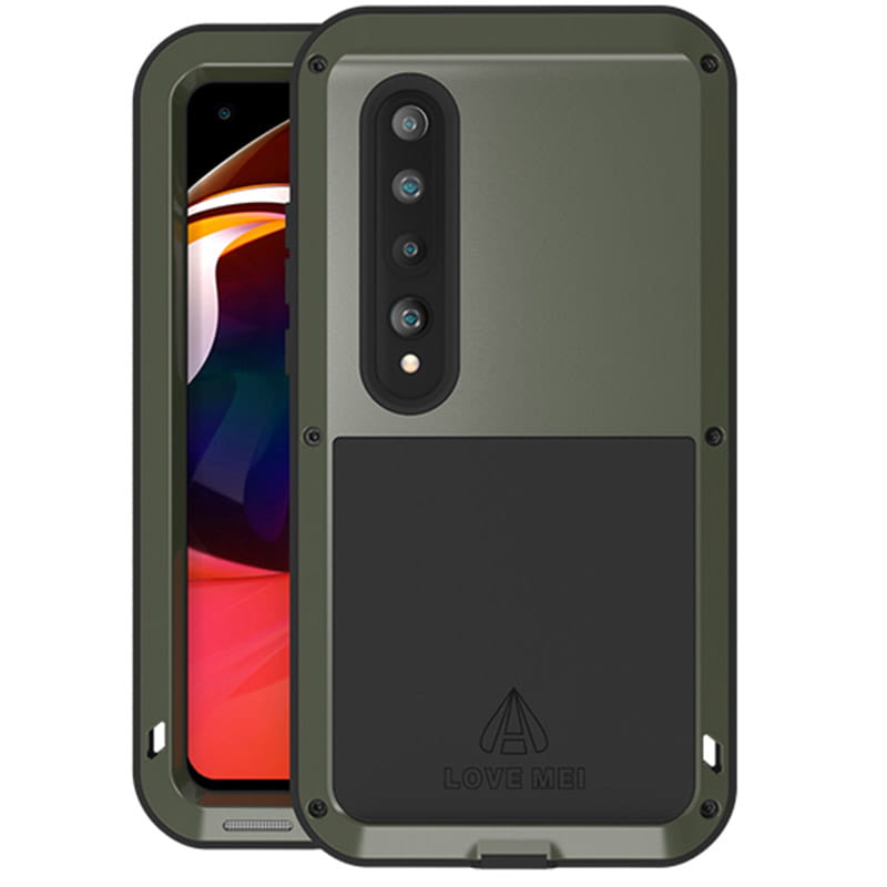 Husa protectie LOVE MEI Powerful pentru Xiaomi Mi 10 / Mi 10 Pro, TPU, Verde