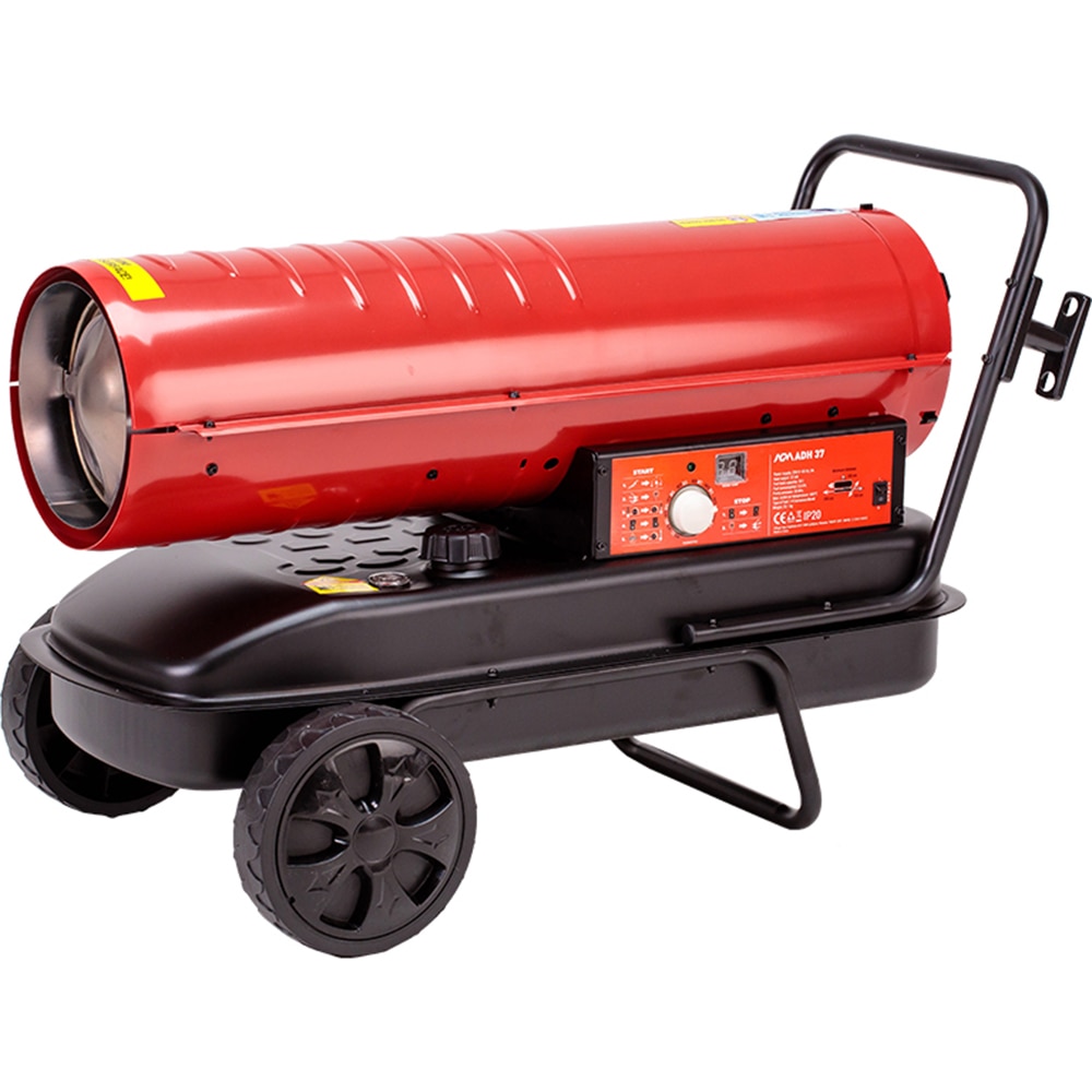 Tun de aer cald pe motorina cu ardere directa Villager AGM ADH 37, 37000 W, 220 V, 320 m² incapare maxima recomandata, 588 m³/h debit aer, 3.6 l/h consum