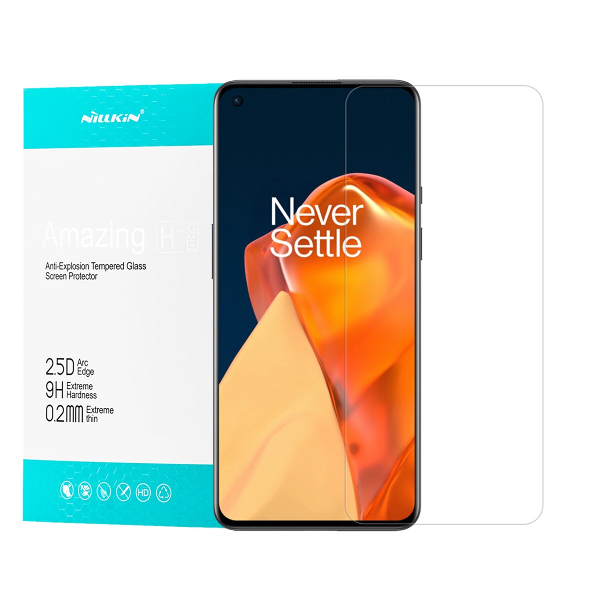 Folie Sticla pentru Oneplus 9, Nillkin H Plus Pro, Transparent