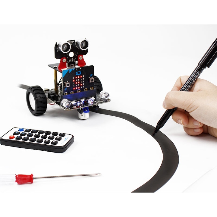 Kit robot BitBot, cu placa de baza MicroBit V2 - eMAG.ro
