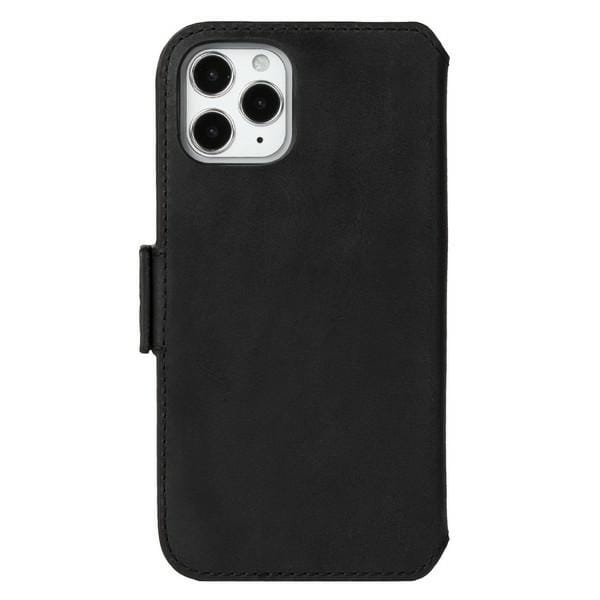 Husa Krusell Sunne, Tip portofel, Compatibil cu iPhone 12 Pro Max, Piele naturala, Negru