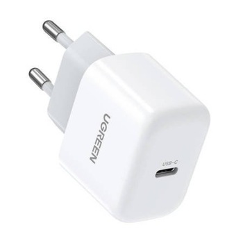 Incarcator de retea, UGREEN, IMK-10220, 1 port USB-C, 20W, Quick Charge 3.0, PD, Universal, Alb, PC, 41x69x27mm Incarcator de retea, UGREEN, IMK-10220, 1 port USB-C, 20W, Quick Charge 3.0, PD, Universal, Alb, PC, 41x69x27mm