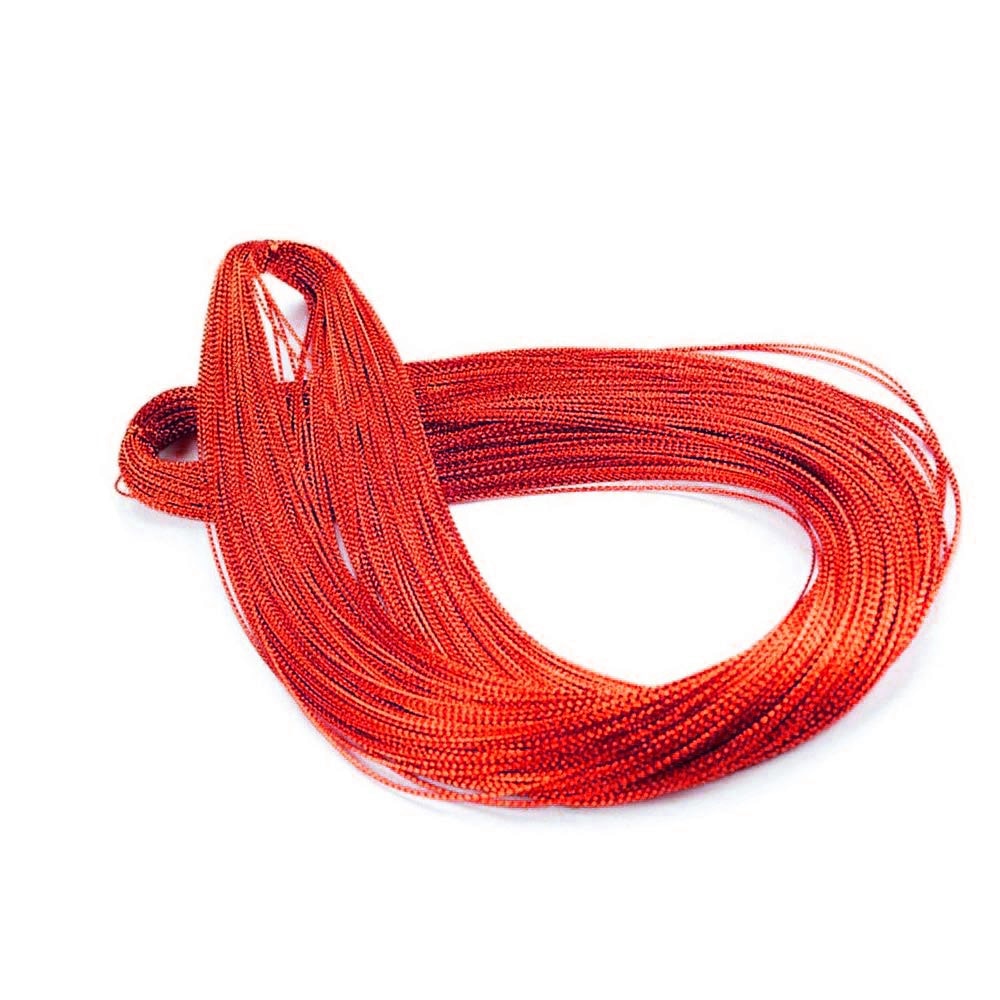 Set 100 buc snur rosu metalic Globuri, Createur, 25 cm