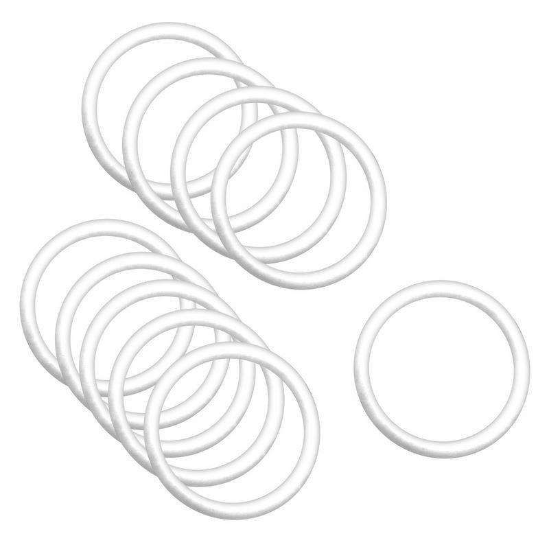 Inele, Orion, Plastic, Alb, 10 bucati