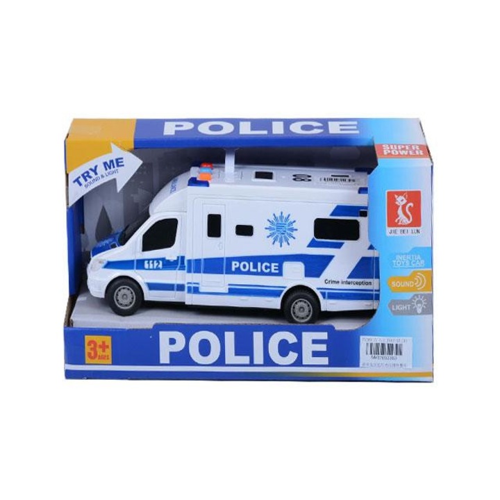 Magic Toys 6923832 Rendőrségi kisbusz kisautó fénnyel és hanggal