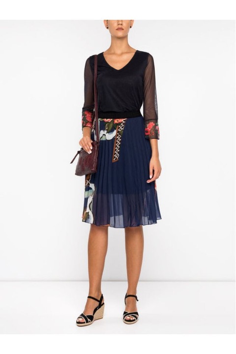 Fusta Desigual 19WWFW09, Bleumarin