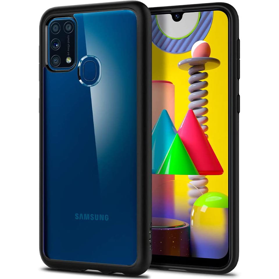 Husa de protectie Spigen Ultra Hybrid pentru Samsung Galaxy M31, TPU, Policarbonat, Negru/Transparent