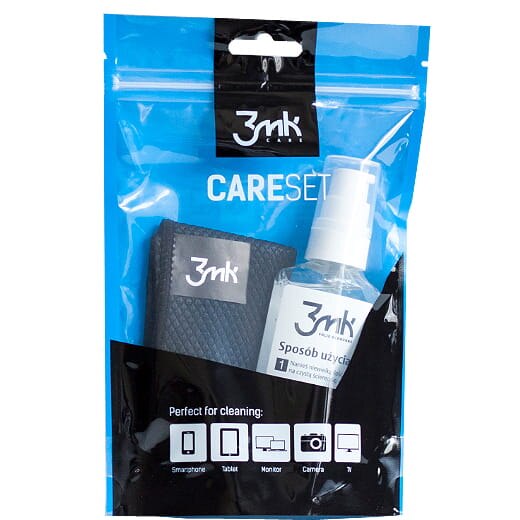 Set de curatare a ecranului, 3MK, 1 x Gel de curatare, 1 x Carpa de microfibra