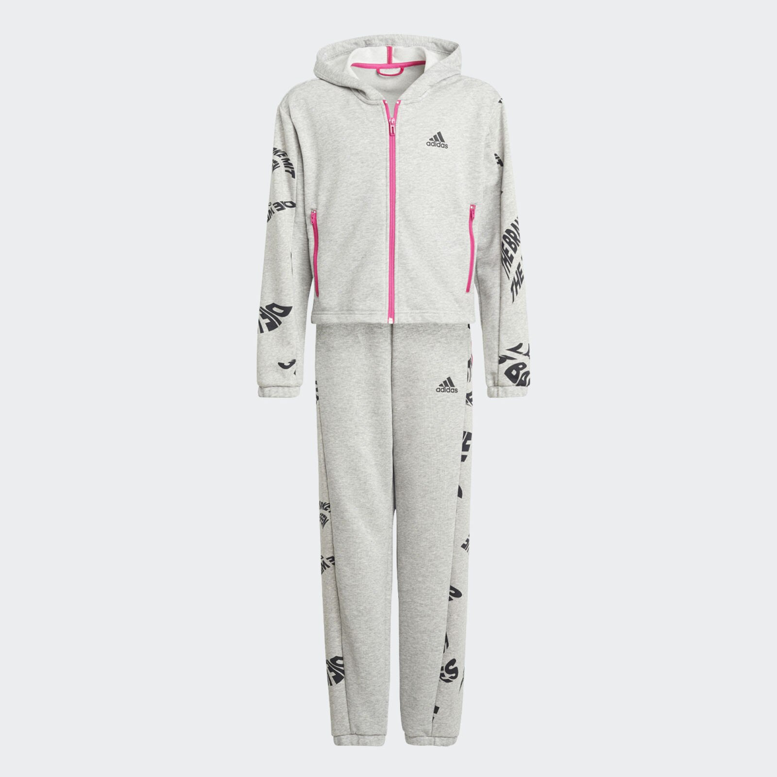 Trening Adidas Hooded - H26619 7329, Gri
