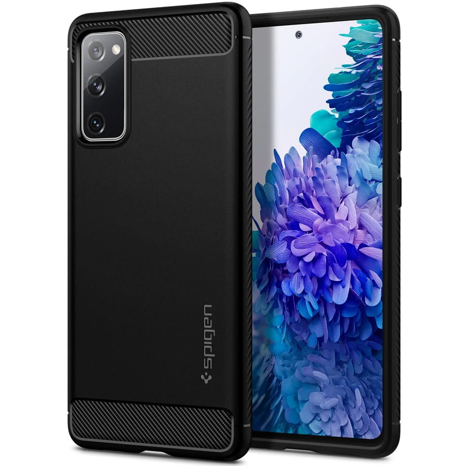 Husa de protectie Spigen Rugged Armor pentru Samsung Galaxy S20 FE, TPU, Negru