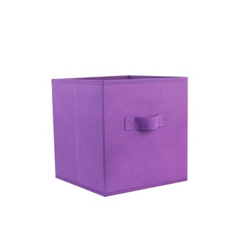 Cutie textil pliabila pentru depozitare, mov, 27 x 27 x 28 cm, 8126 Cutie textil pliabila pentru depozitare, mov, 27 x 27 x 28 cm, 8126