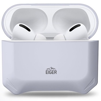 Husa protectie casti Eiger North Case, Compatibila cu Apple Airpods Pro, Gri Husa protectie casti Eiger North Case, Compatibila cu Apple Airpods Pro, Gri