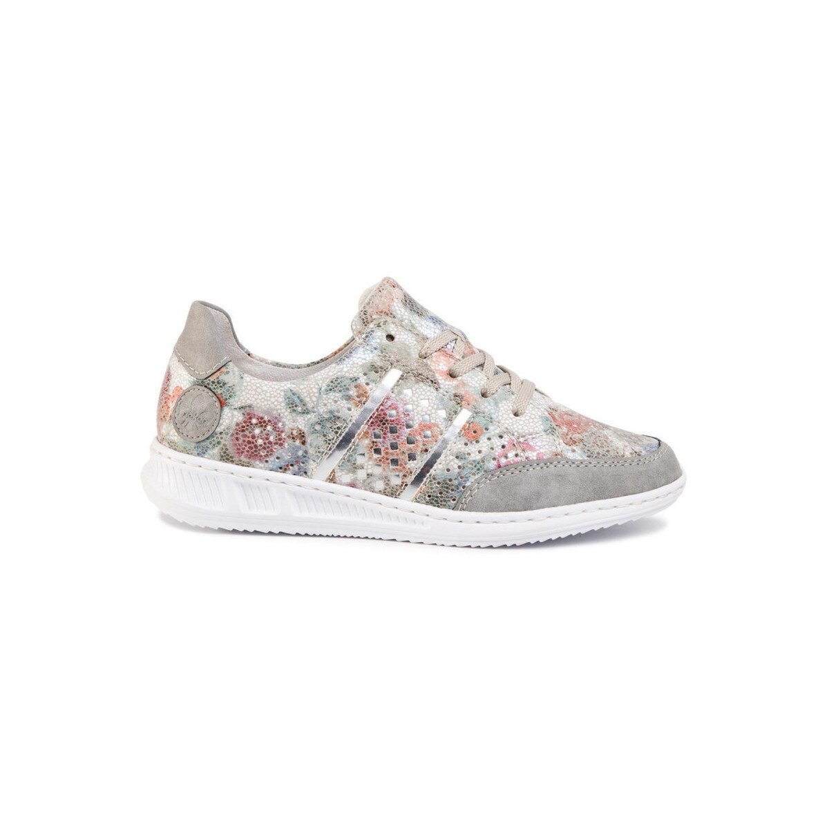Pantofi sport dama, Rieker, Weiss Multi Trainers, Piele naturala, Bej