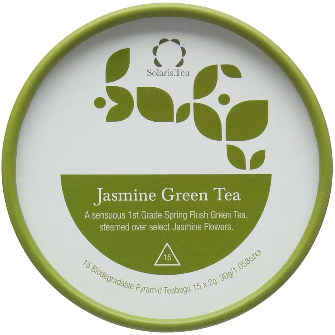 Ceai Organic Verde Iasomie 15 plicuri piramidale Solaris