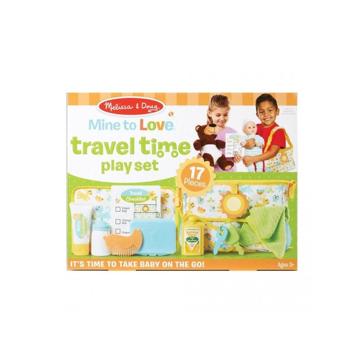 Melissa & Doug 8068939 Melissa & Doug Babák és babaházak, Babával utazunk játékszett