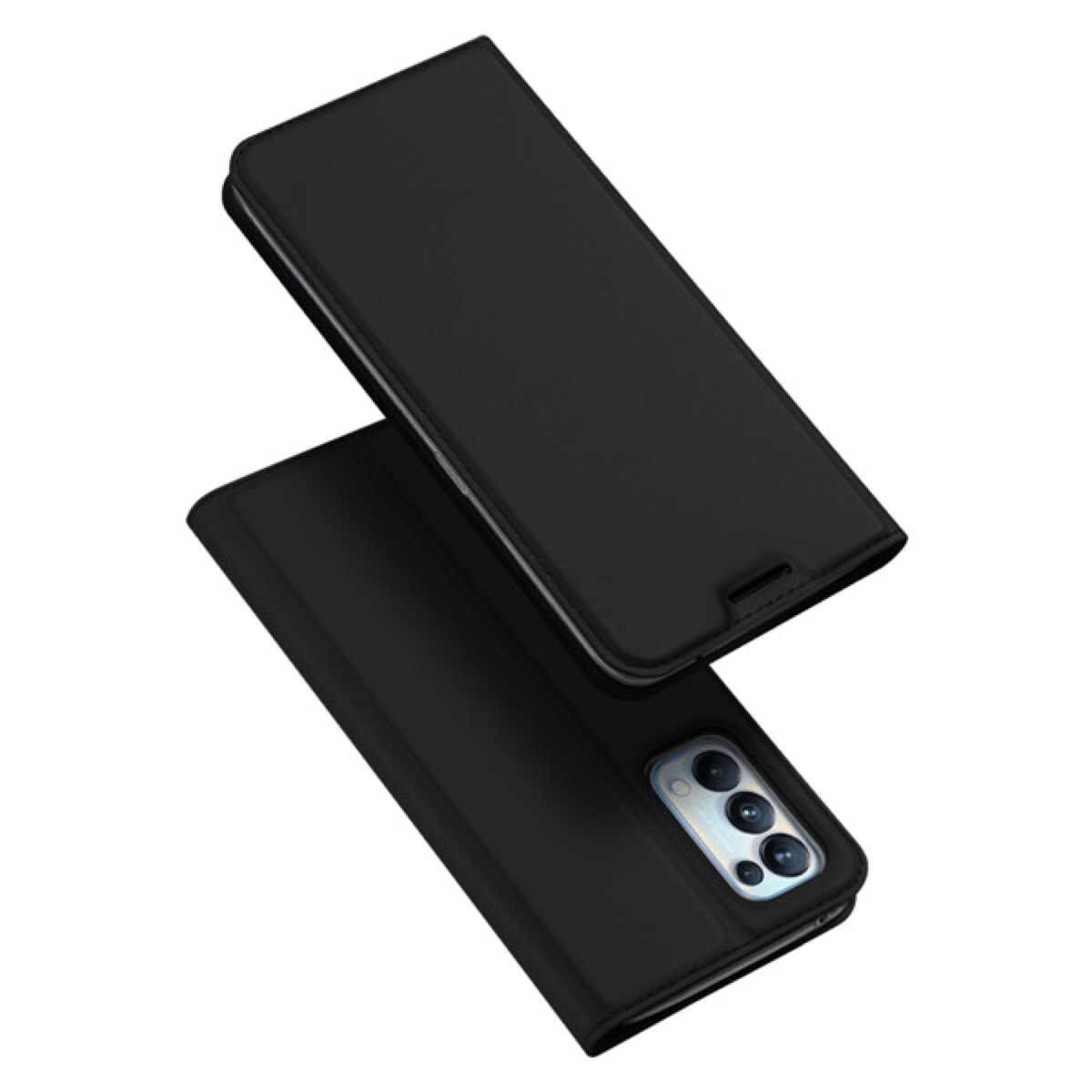 Husa flip DuxDucis Skinpro pentru Oppo Reno 5 PRO 5G, Negru