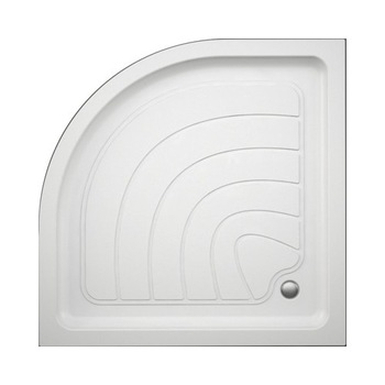 Cadita de dus, Belform Logos, forma semirotunda, 80x80 cm, alb, accesorii incluse Cadita de dus, Belform Logos, forma semirotunda, 80x80 cm, alb, accesorii incluse