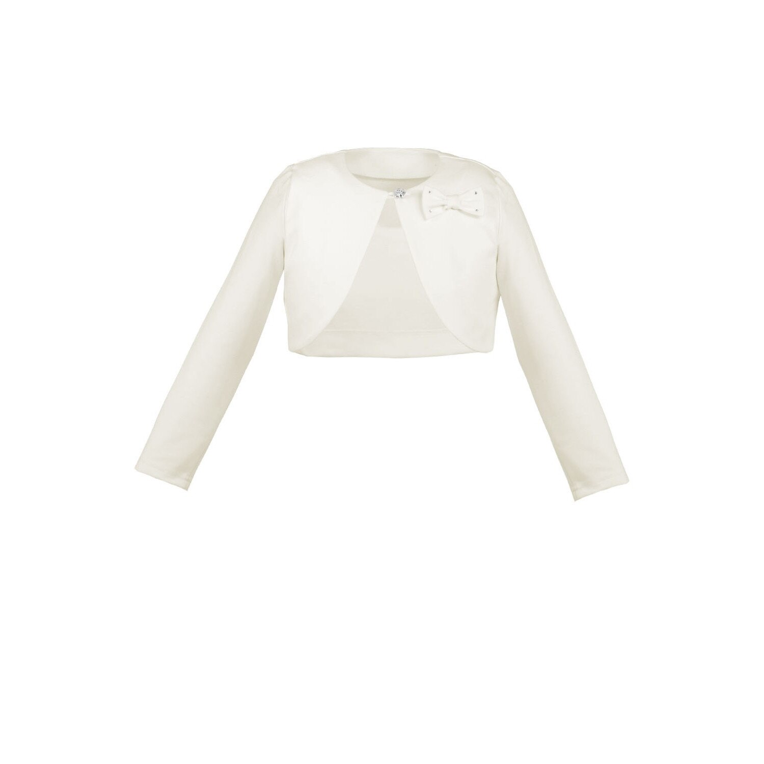 Bolero fete, Al-Da, Simonetta, Casual, Maneca lunga, Poliester, Crem