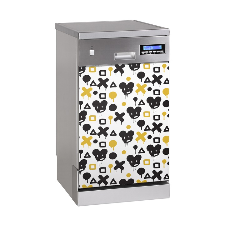 Magnet decorativ. Dreptunghi. Graffiti Negru. Maro. 45x70 cm. 010220270010000030571