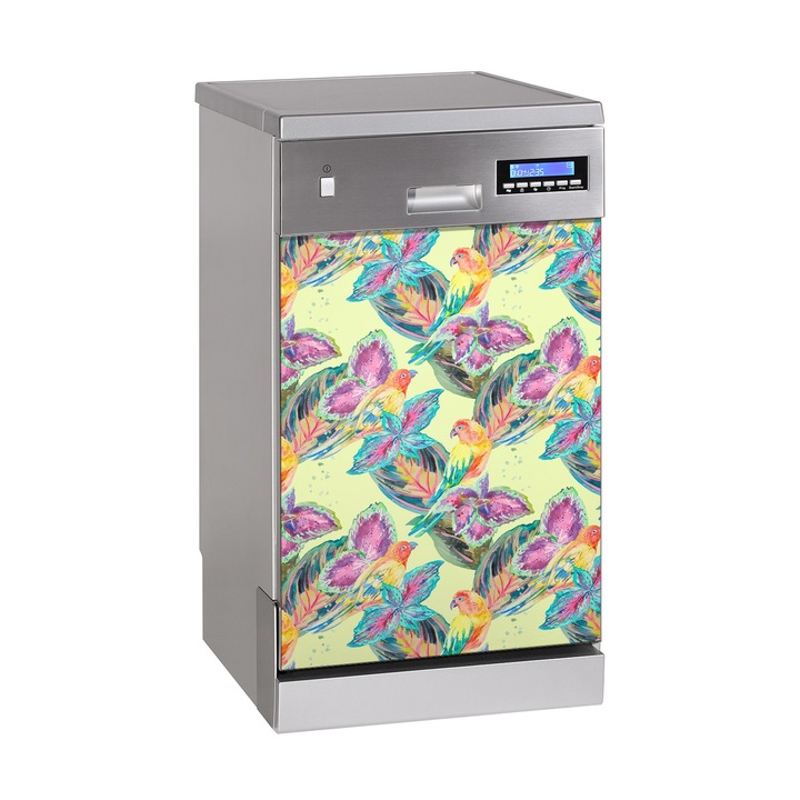 Magnet decorativ. Dreptunghi. Papagali Colorati. Verde. 45x70 cm. 010220270010000030311