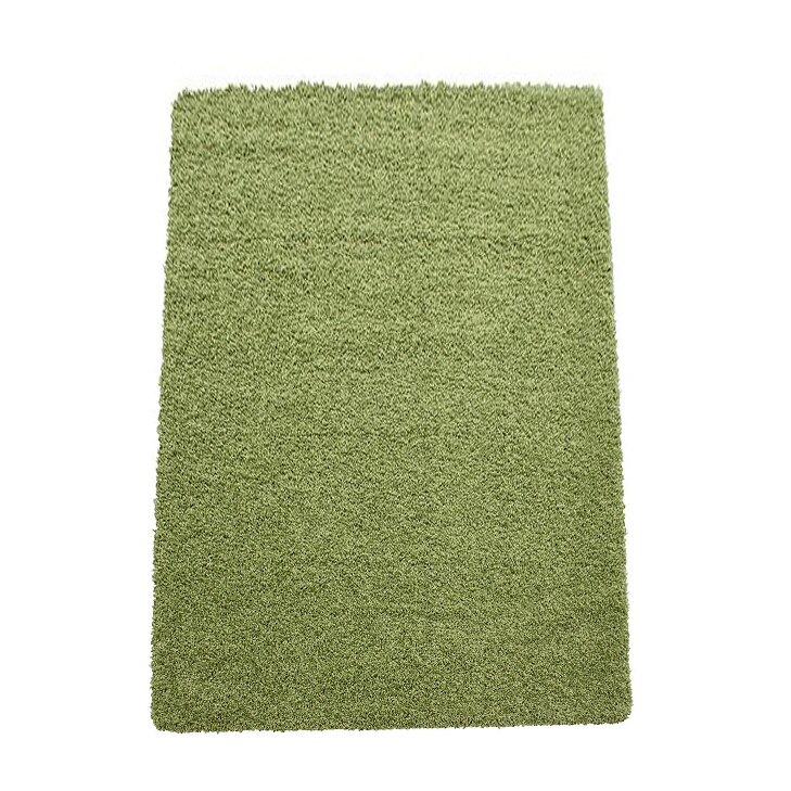 Covor modern cu fir lung Shaggy Dream 4000, 80x150cm, 100% polipropilena,gramaj , 2600g/mp, inaltime fir 5 cm , model uni, culoare verde